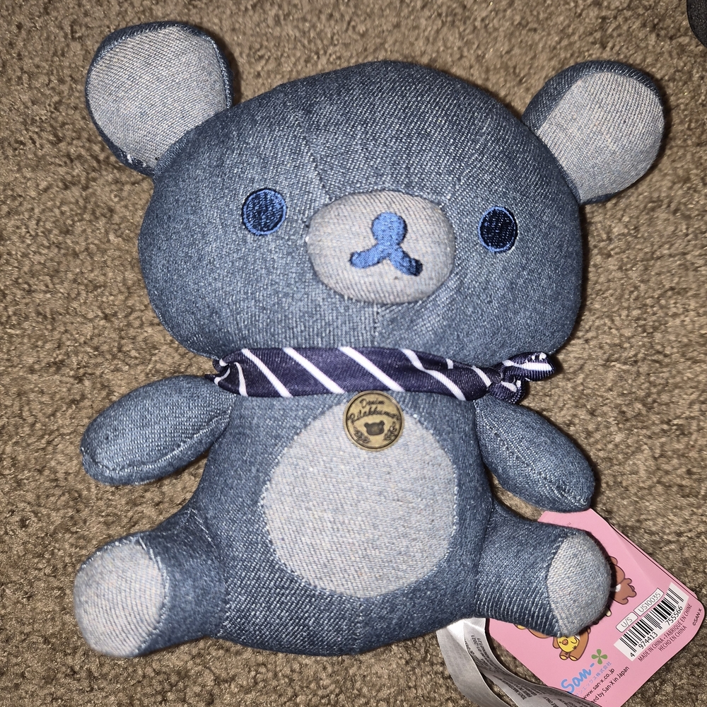 Denim Blue Teddy Bear Plush
